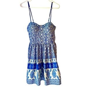 Band of Gypsies | Paisley Strap Mini Dress